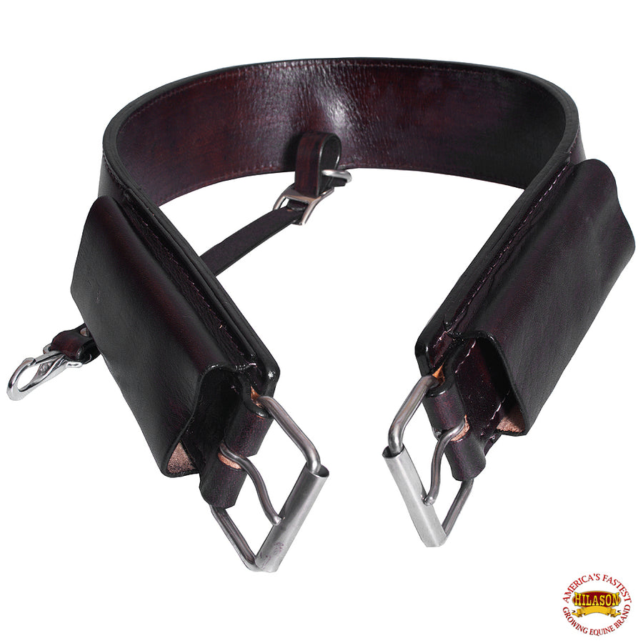 HILASON Horse Western Leather Back Rear Cinch Flank Girth | Saddle