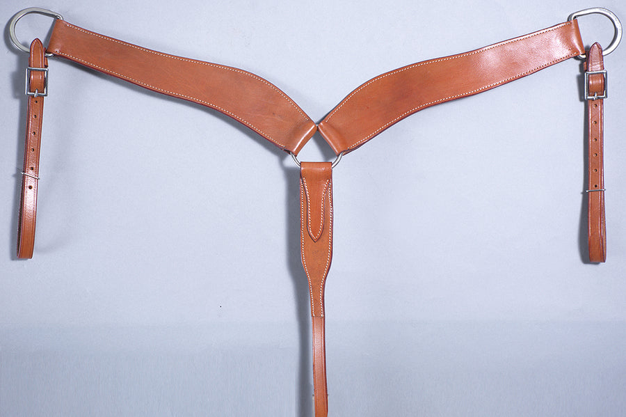 Western Horse Breast Collar Leather Tan Comfytack