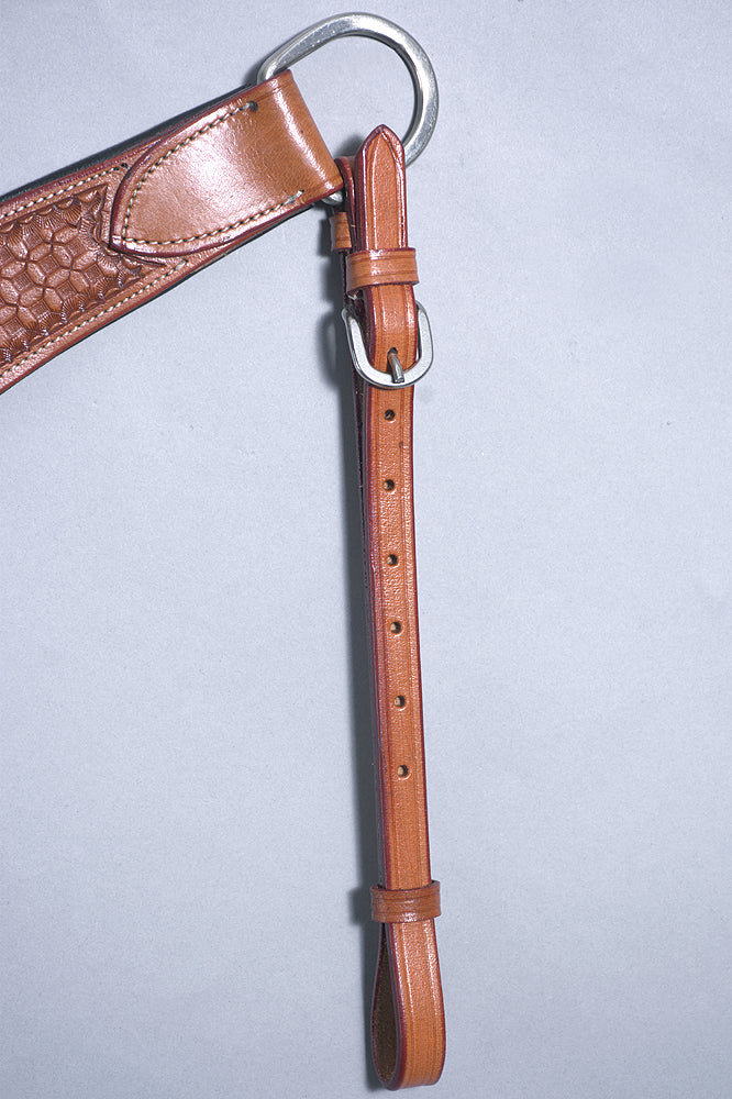 Western Horse Breast Collar Leather Tan Accorn Comfytack