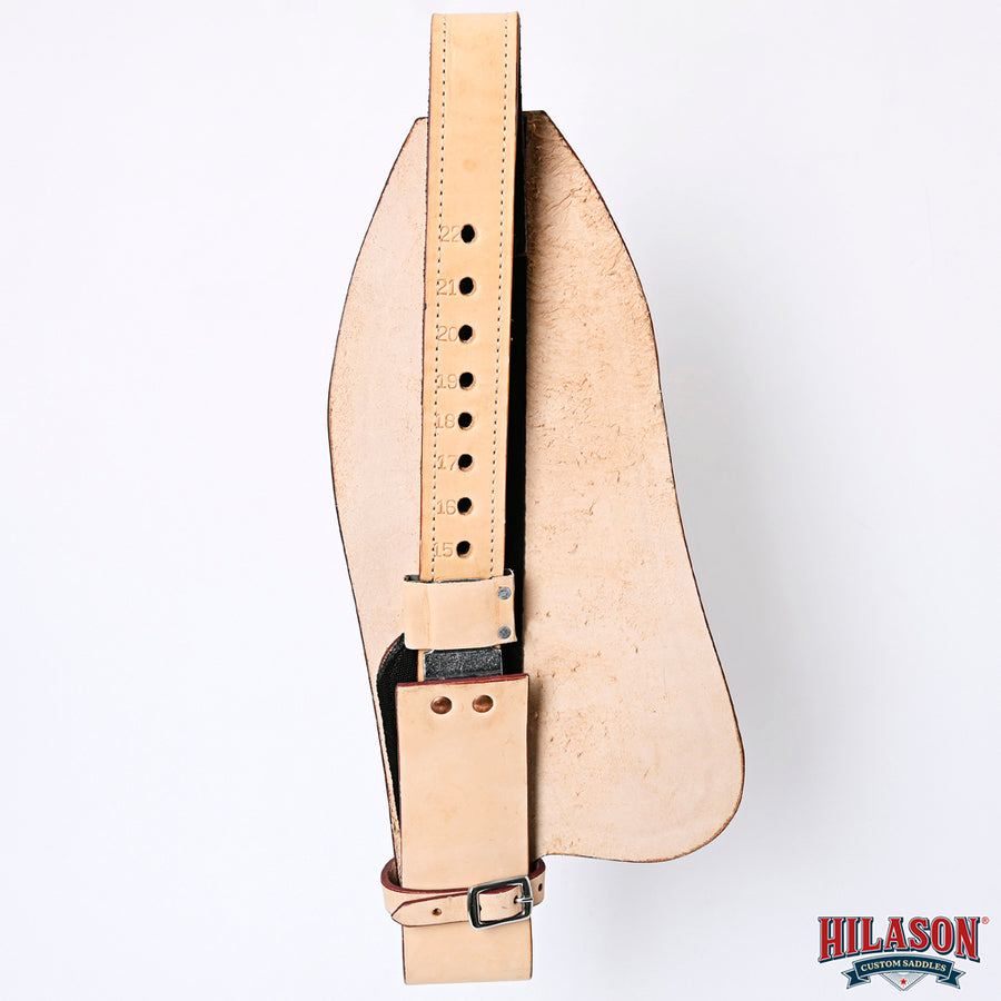 Hilason Leather Saddle Replacement Fender Pair with Hobble Straps, Genuine Skirting Leather Stirrup Leathers, 2 Inch Wide