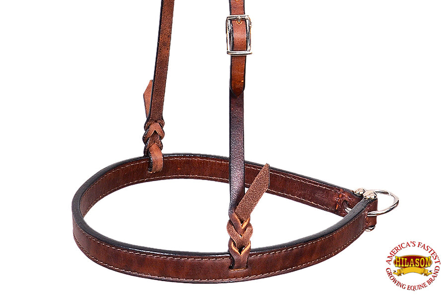 Hilason Western American Leather Horse Noseband Roper