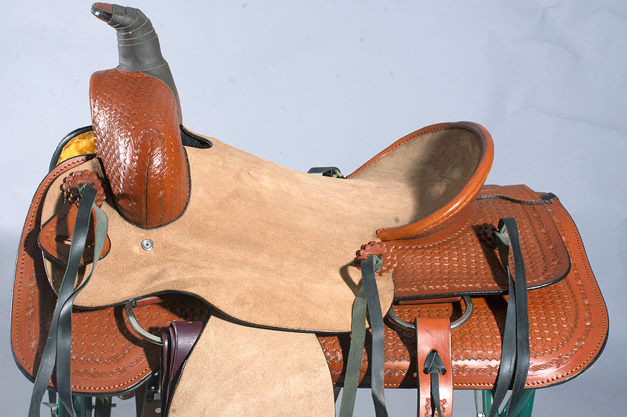 16 In Western Horse Saddle Ranch Roper Trail Pleasure Leather