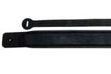 Leather Guitar Bass Strap 3.25" Dual Padded Black By Great American