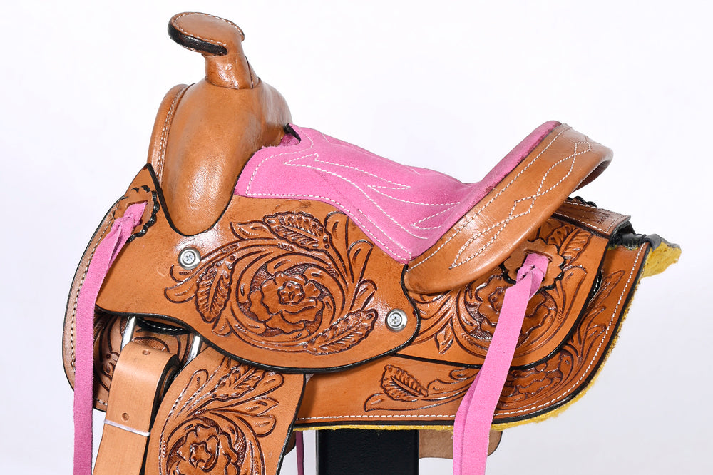 Comfytack Kids Youth Children Miniature Pony Saddle Leather Pleasure Western