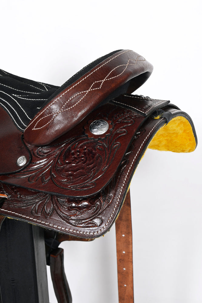 Comfytack Kids Youth Children Miniature Pony Saddle Leather Western Toddler