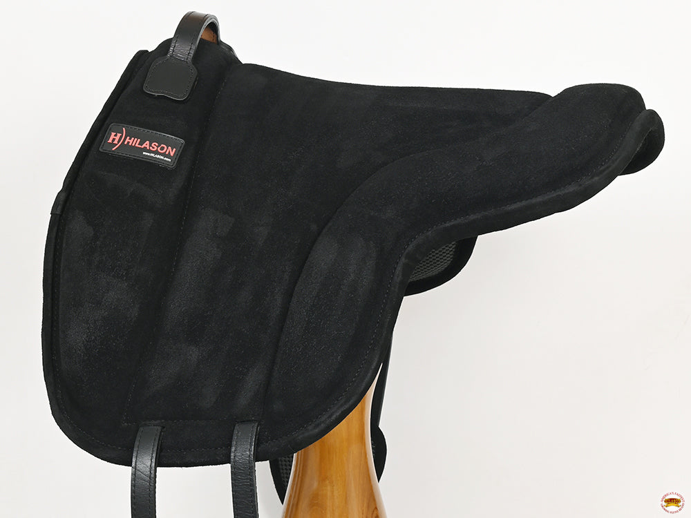 Hilason Horse Bareback Saddle Pad Anti Slip Base Suede Leather