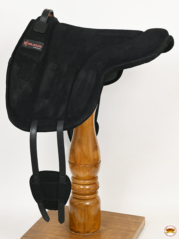 Hilason Horse Bareback Saddle Pad Anti Slip Base Suede Leather