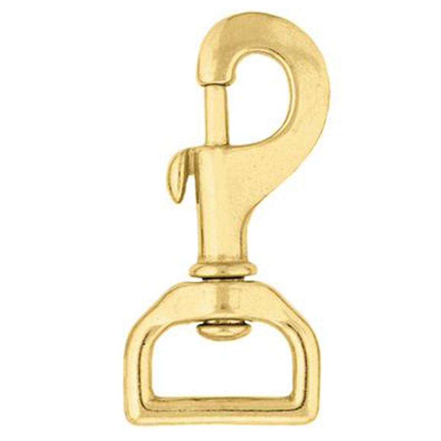 8 Pack 1 In. X 3 Hilason Swivel Eye Bolt Snap Clip Hooks Solid Brass - Hilason