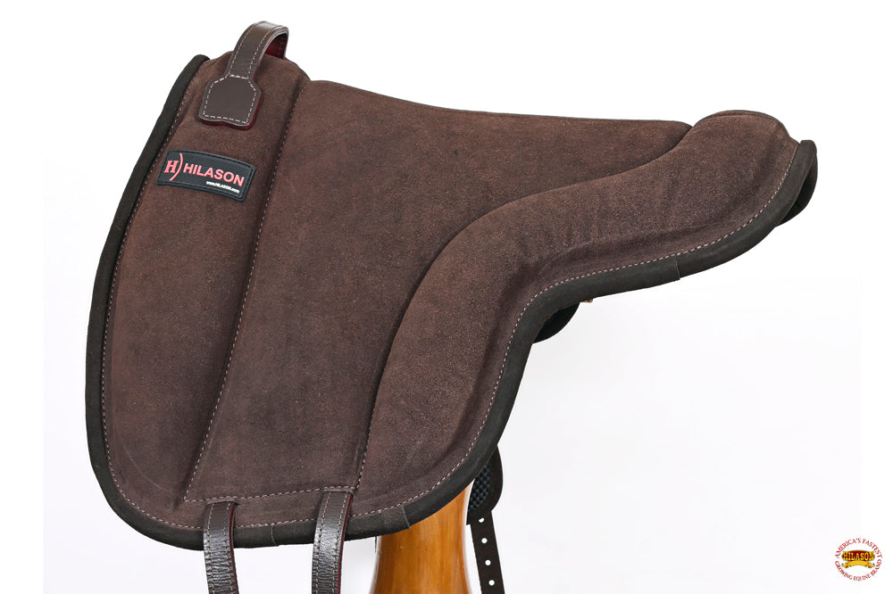 Hilason Horse Bareback Saddle Pad Anti Slip Base Suede Leather