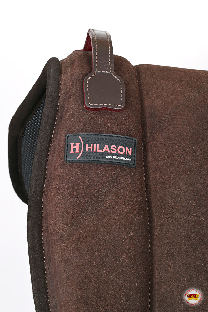 Hilason Horse Bareback Saddle Pad Anti Slip Base Suede Leather