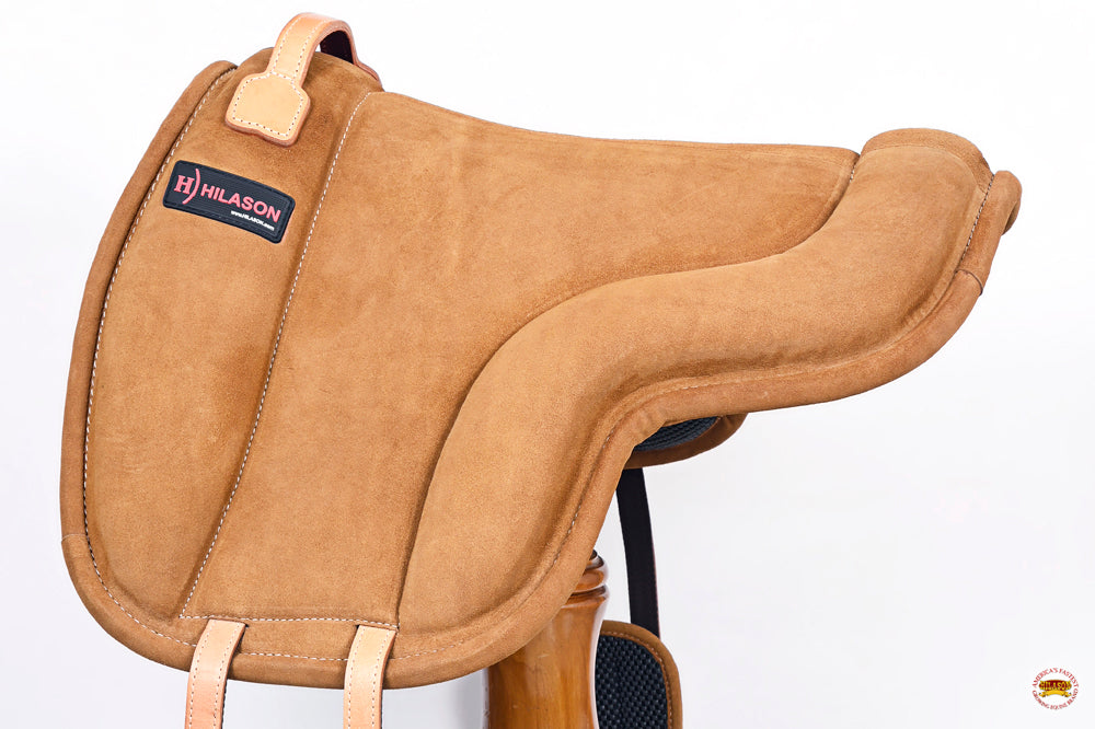 Hilason Horse Bareback Saddle Pad Anti Slip Base Suede Leather