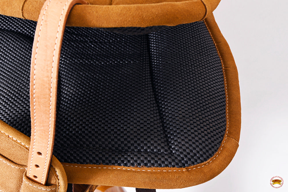 Hilason Horse Bareback Saddle Pad Anti Slip Base Suede Leather
