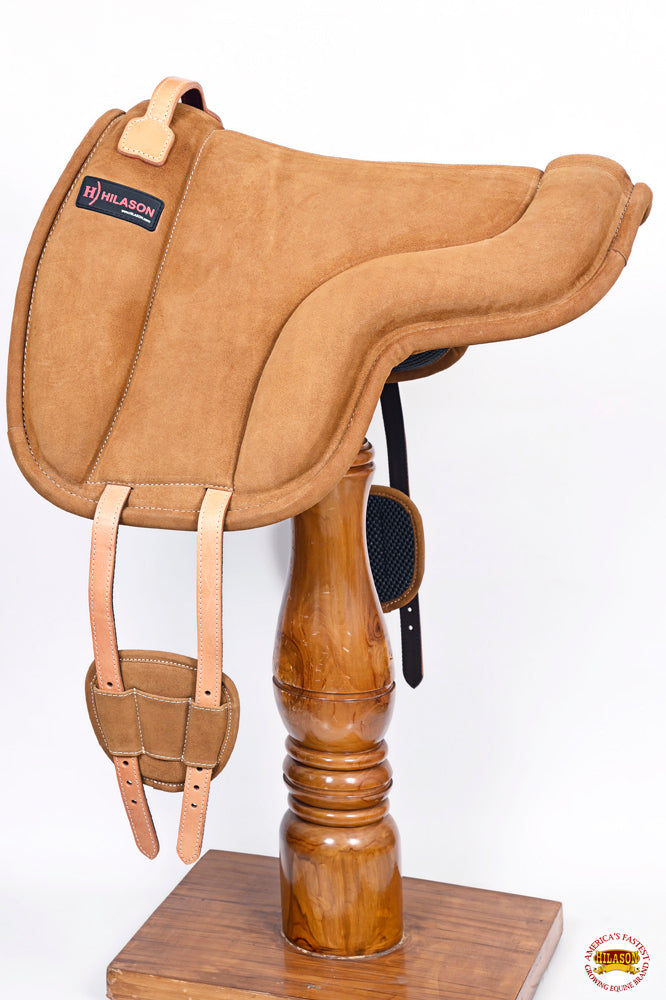 Hilason Horse Bareback Saddle Pad Anti Slip Base Suede Leather