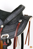 Hilason Western Horse Treeless Trail Pleasure American Leather Saddle