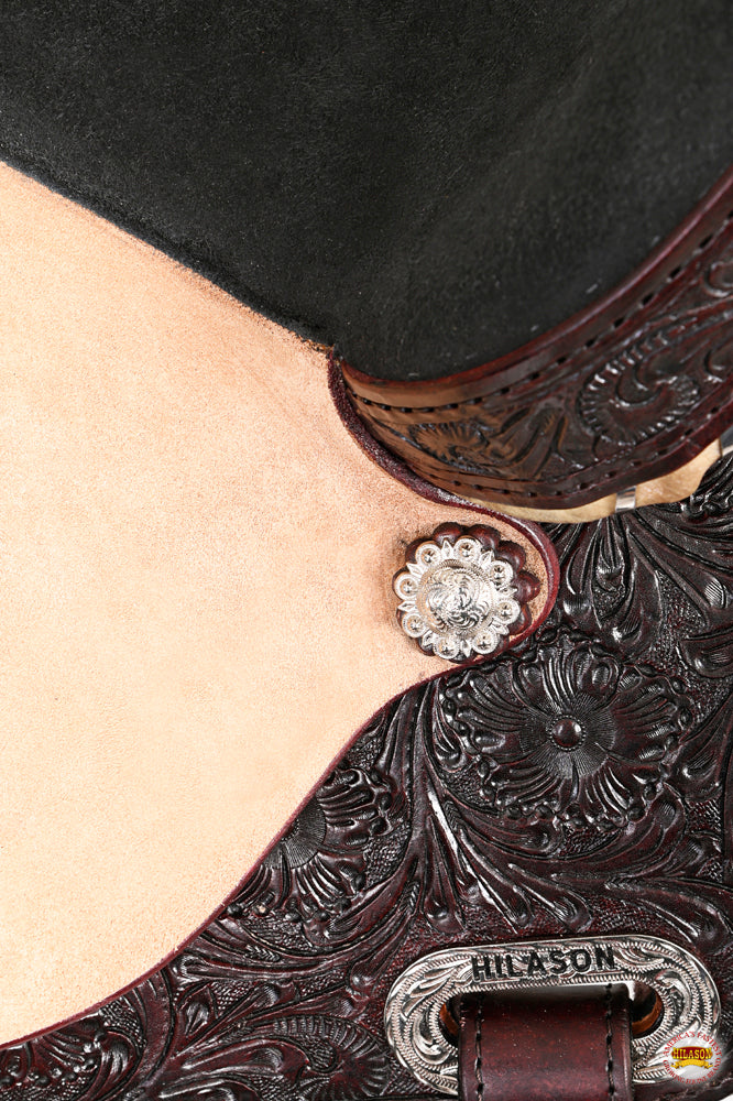 HILASON Western Horse Saddle American Leather Treeless Trail Barrel | for Horses