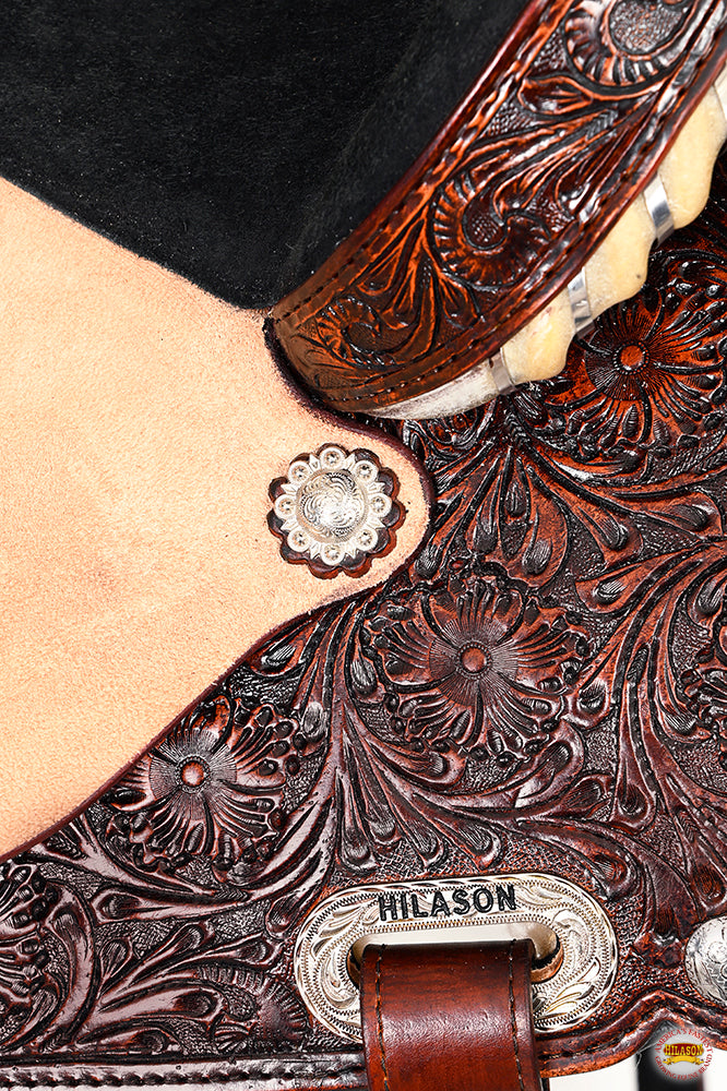 HILASON Western Horse Saddle American Leather Treeless Trail Barrel | for Horses