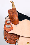 Hilason Western Horse Treeless Trail Barrel Saddle American Leather
