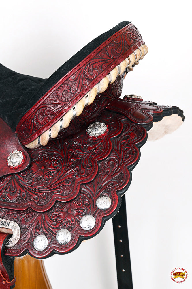 HILASON Western Horse Saddle American Leather Treeless Trail Barrel | for Horses