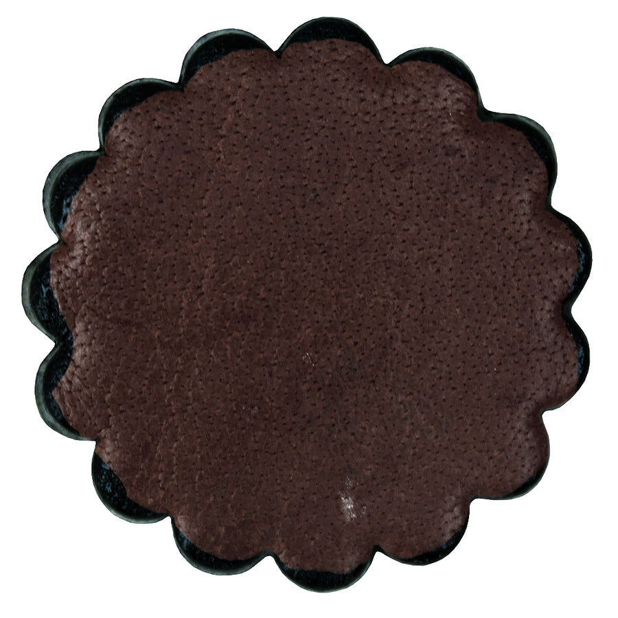 Set Of 06 Hilason Plain Scalloped Leather Rosette Concho Saddle Tack 1-3/4" - Uhorse
