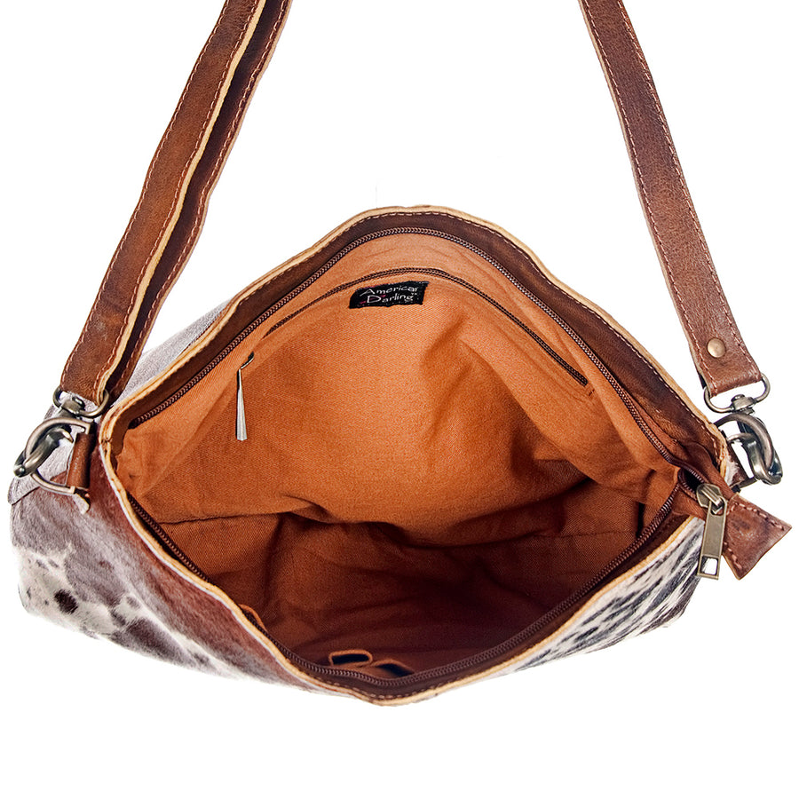 American Darling Small Crossbody Hair-On Genuine Leather Western Women Bag Handbag Purse | for Cute