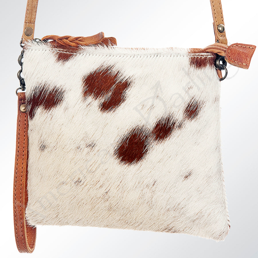 American Darling Hair-On Cowhide Crossbody Bag - Genuine Leather Western Purse - Uhorse