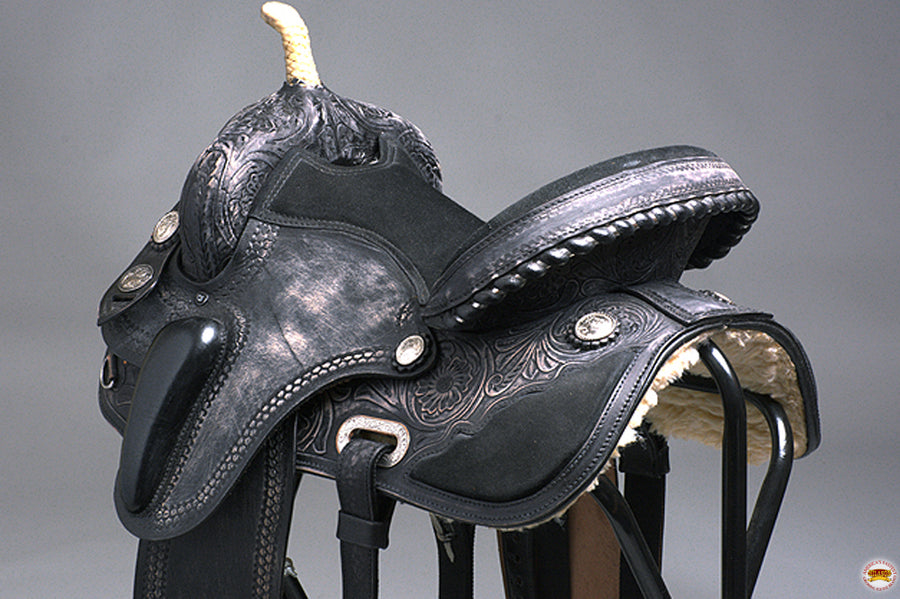 HILASON Flex Tree Western Horse Saddle American Leather Trail Barrel Racing | for Horses