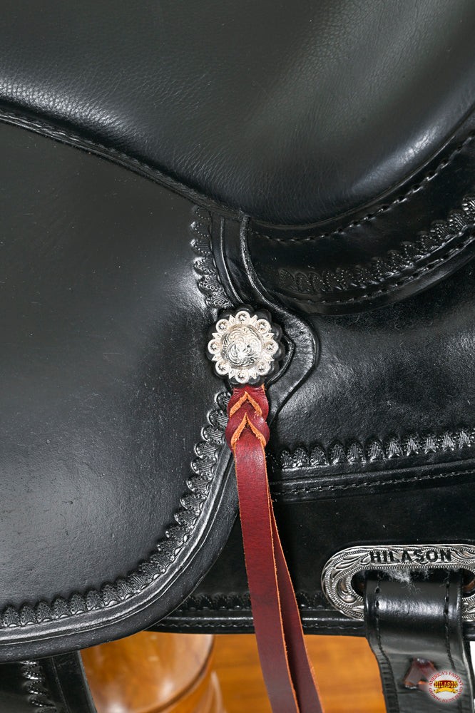 HILASON Western Horse Saddle American Leather Flex Tree Trail & Pleasure Dark Brown | for Horses