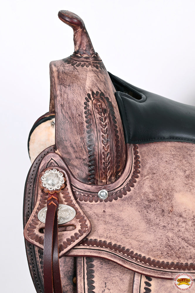 HILASON Western Horse Saddle American Leather Flex Tree Trail & Pleasure Brown | for Horses