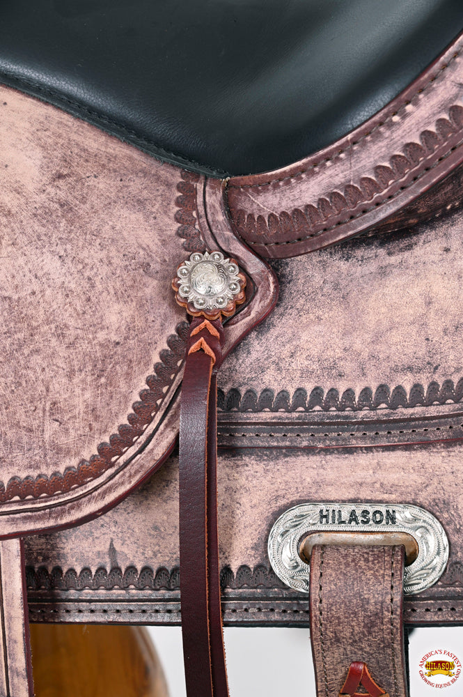 HILASON Western Horse Saddle American Leather Flex Tree Trail & Pleasure Brown | for Horses
