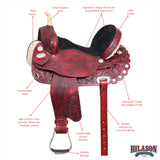Flex Tree Western Horse Saddle American Leather Trail Barrel Racing By Hilason