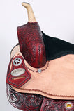 Flex Tree Western Horse Saddle American Leather Trail Barrel By Hilason