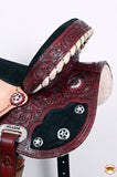 Flex Tree Western Horse Saddle American Leather Trail Barrel By Hilason