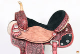 Hilason Flex Tree Western Horse Saddle American Leather Trail Barrel