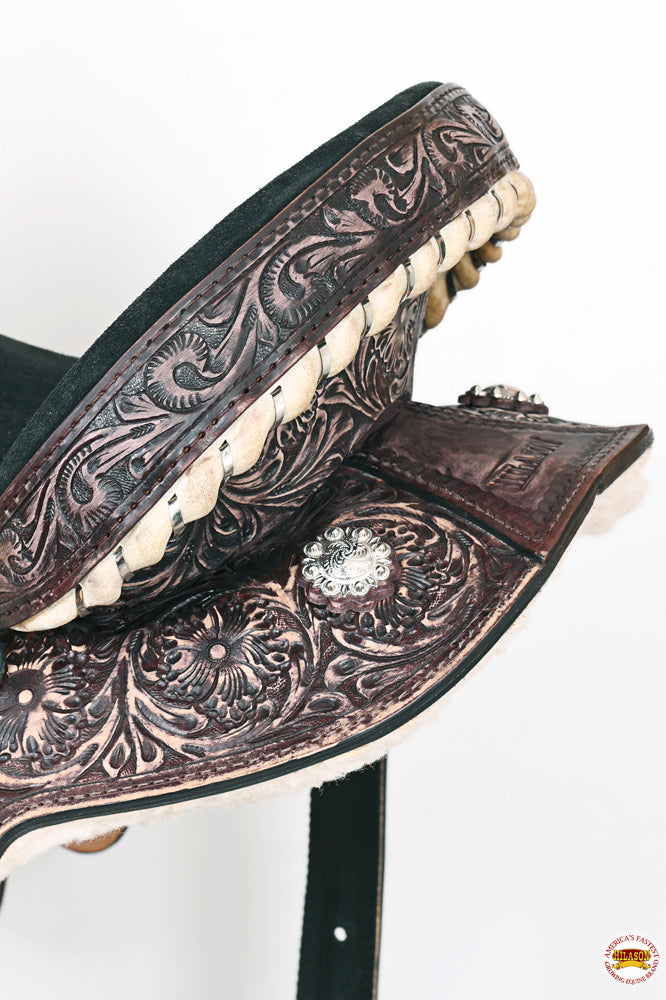 HILASON Flex Tree Western Horse Saddle American Leather Trail Barrel Racing | for Horses