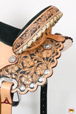 Flex Tree Western Horse Saddle American Leather Trail Barrel By Hilason