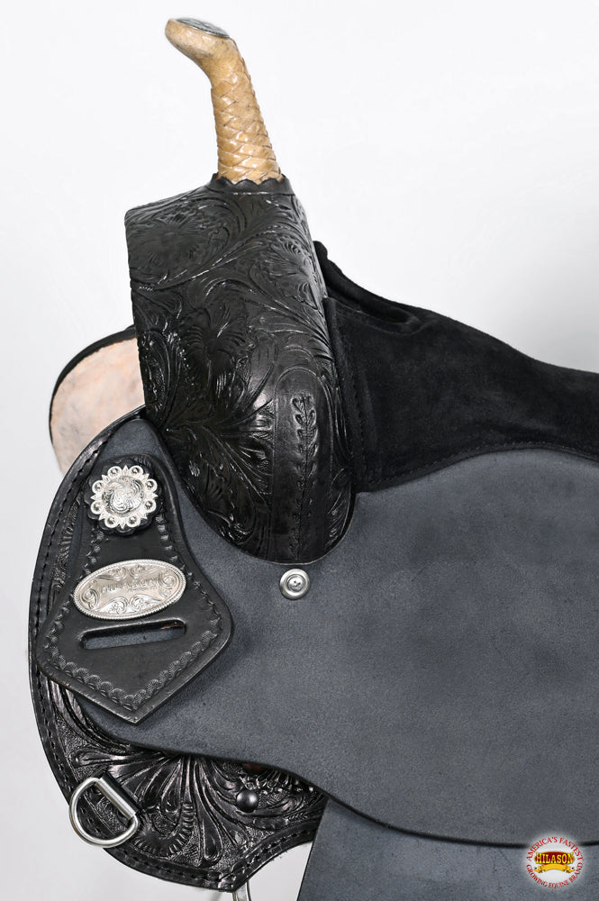 HILASON Flex Tree Western Horse Saddle American Leather Trail Barrel | for Horses