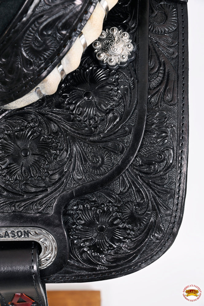 HILASON Flex Tree Western Horse Saddle American Leather Trail Barrel | for Horses