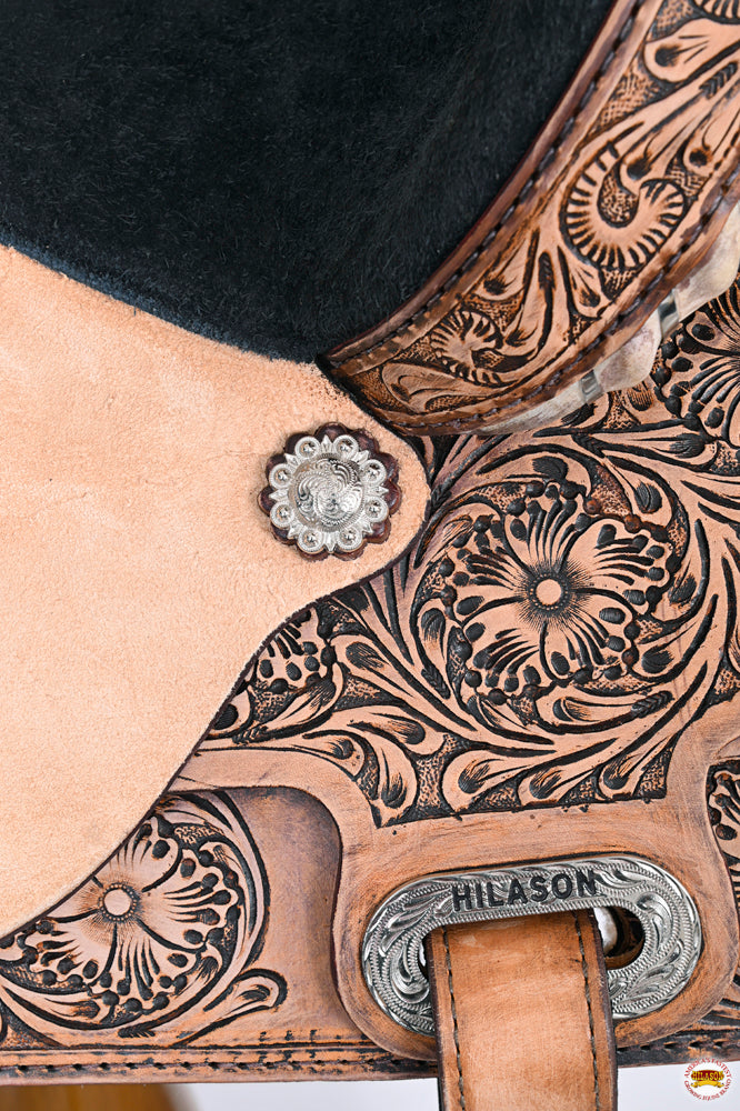 HILASON Flex Tree Western Horse Saddle American Leather Trail Barrel | for Horses