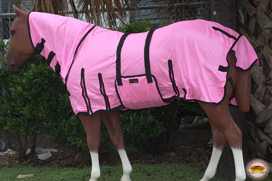 HILASON Horse Fly Sheet - Summer Spring UV Protection Mesh Bug Mosquito FlySheet for Horses | Fly-Sheet