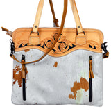 American Darling Cross Body Hand Tooled Hair on-Genuine Leather Western Women Bag Handbag Purse | Crossbody for Cute