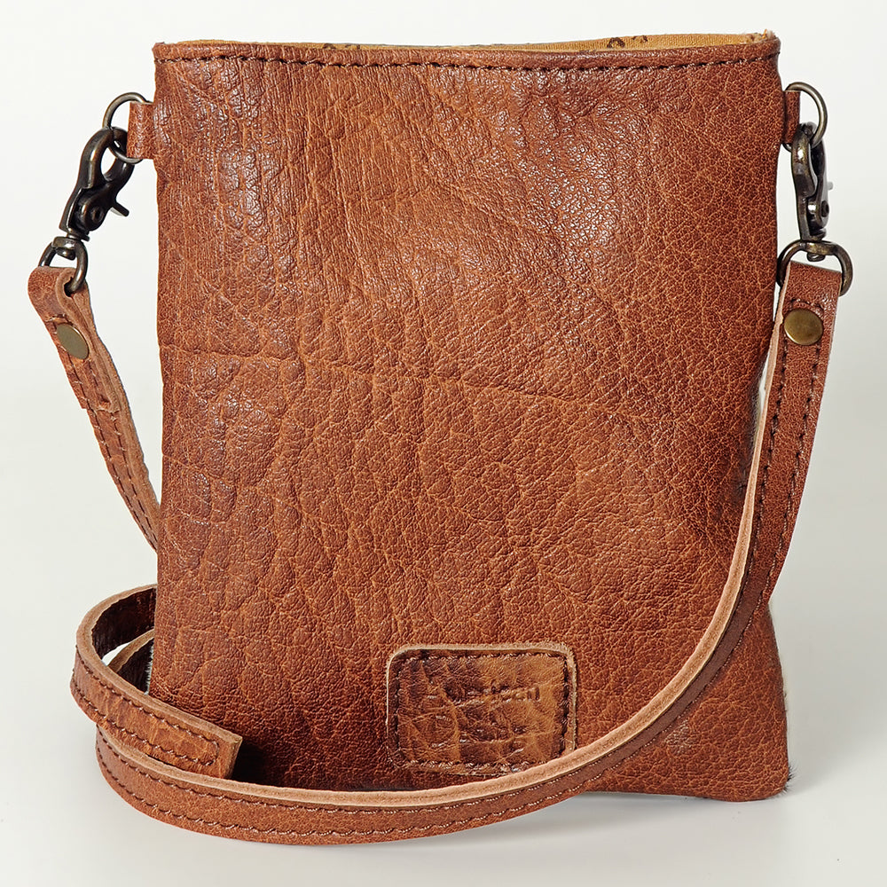 American Darling Cross Body Hand Tooled Hair On-Genuine Leather Western Women Bag Handbag Purse | Crossbody for Cute