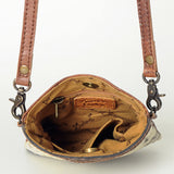 American Darling Cross Body Hand Tooled Hair On-Genuine Leather Western Women Bag Handbag Purse | Crossbody for Cute