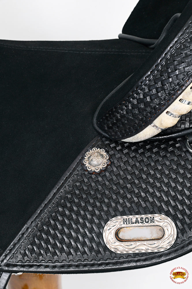 HILASON Western American Leather Trail Barrel Racing Horse Saddle | Treeless for Horses