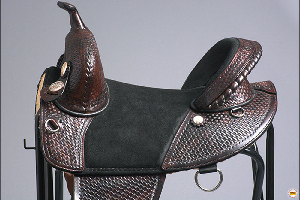 Hilason Western Horse Trail Barrel Racing American Leather Saddle