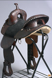 HILASON Western Horse Trail Barrel Racing American Leather Saddle | Horse Saddle | Western Saddle | Treeless Saddle | Saddle for Horses | Horse Leather Saddle
