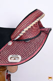 Hilason Western Horse Trail Barrel Racing American Leather Saddle