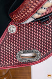 Hilason Western Horse Trail Barrel Racing American Leather Saddle