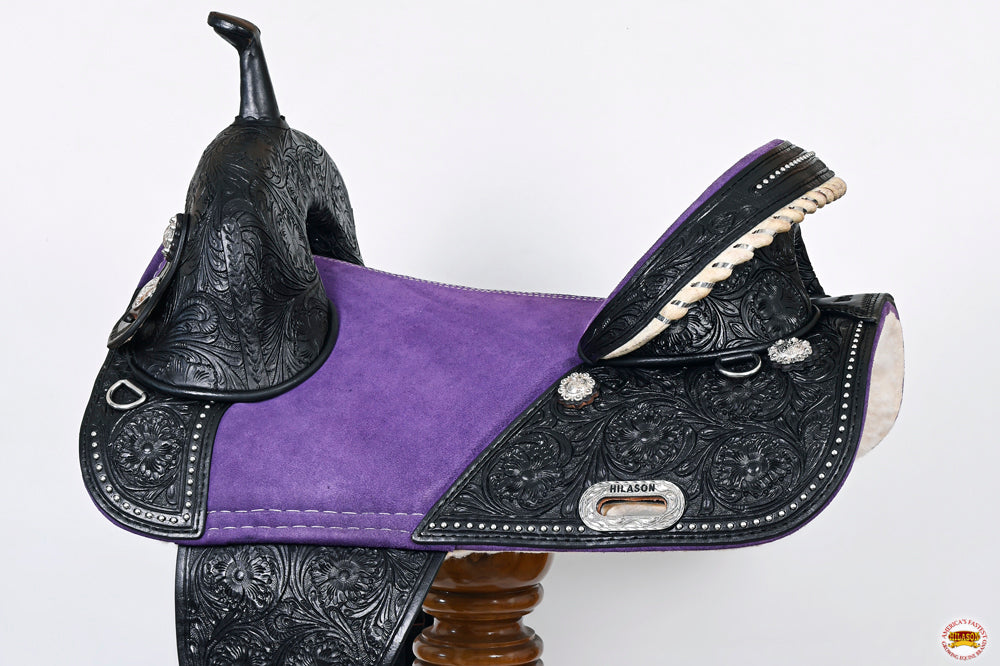 Hilason Western Horse Trail Barrel Racing American Leather Saddle