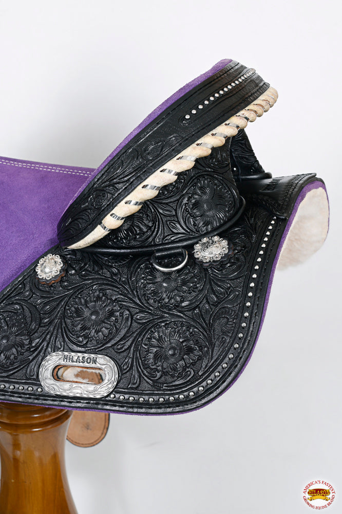 Hilason Western Horse Trail Barrel Racing American Leather Saddle