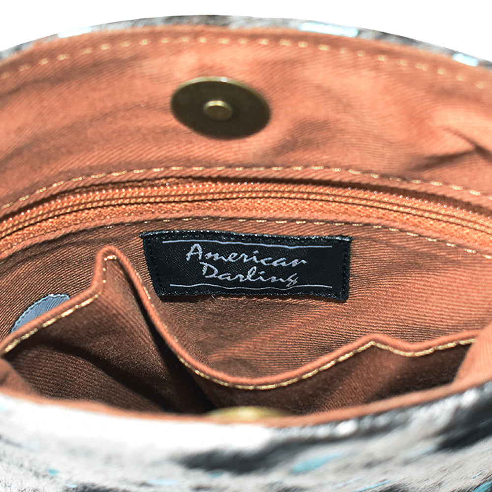 American Darling Cross Body Hair-On Genuine Leather Western Women Bag | Handbag Purse Crossbody for Cute